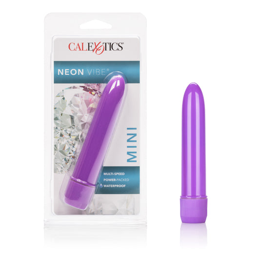 Mini Neon Multi-Speed Vibe 4.5 Inches - Purple SE0542142