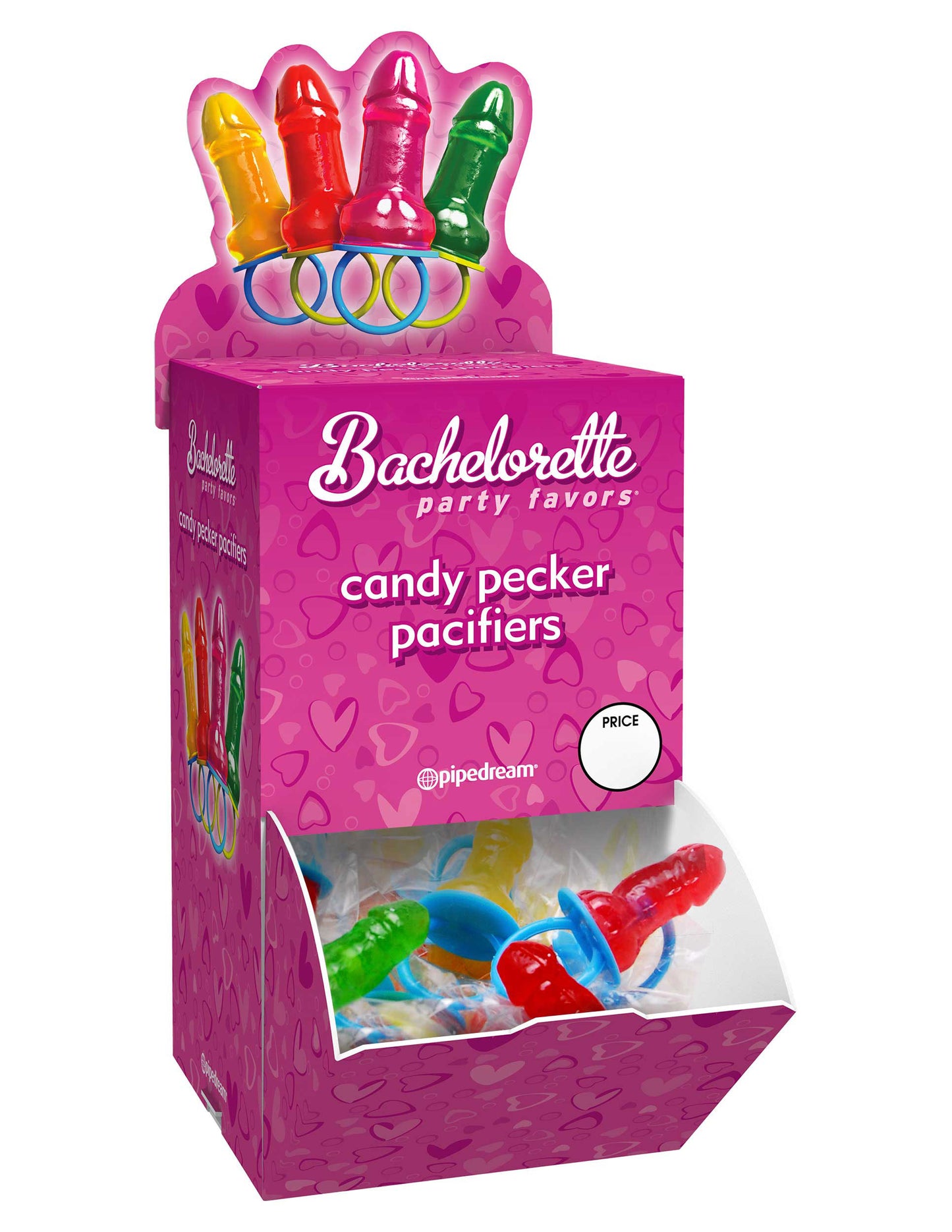 "Bachelorette Party Favors Candy Pecker Pacifier 48 Pieces Display PD7428-99D"